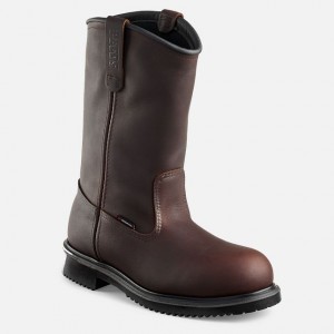 Red Wing 11-inch Waterproof Safety Toe Pull-On Boot Schwarz | CNRSYW-091