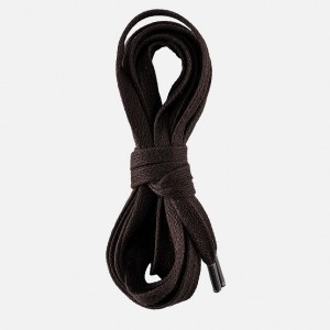 Red Wing 48-inch Flat Waxed Lace in Brown Waxed Cotton | MIEQSR-516