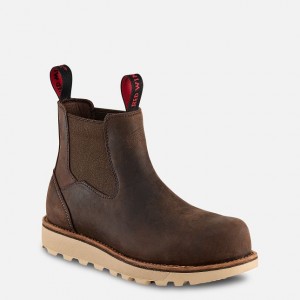 Red Wing 5-Inch Safety Toe Chelsea Tan | LRTUDF-968
