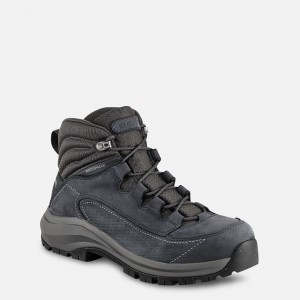 Red Wing 5-inch Waterproof Safety Toe Boot Black-Tan Fleck | DHSQNF-950