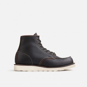 Red Wing 6-Inch Boot in Black Prairie Leather | ZMFIWD-972