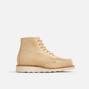 Red Wing 6-Inch Classic Short Boot in Cream Abilene Leather | MSZVUE-072
