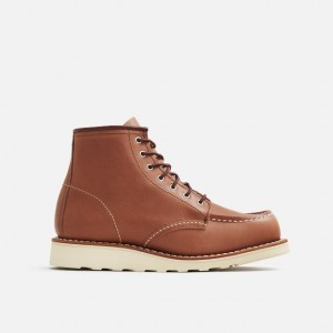 Red Wing 6-Inch Classic Short Boot in Mocha Oro-iginal Leather | BOEYIV-493