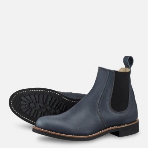 Red Wing 6-inch Chelsea Short Boot in Indigo Legacy Leather | IHBNZV-540