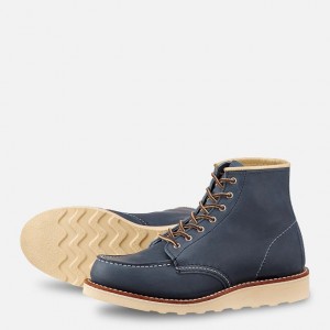 Red Wing 6-inch Classic Short Boot in Indigo Legacy Leather | XWGUEZ-394