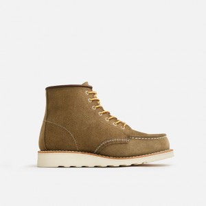 Red Wing 6-inch Classic Short Boot in Olive Mohave Leather | GJYVIH-426