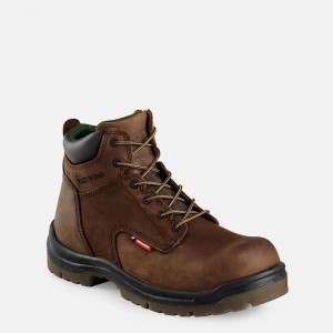 Red Wing 6-inch Safety Toe Boot Braun | BERVWU-054
