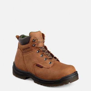 Red Wing 6-inch Safety Toe Boot Braun | IEAYWJ-138