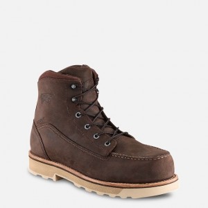 Red Wing 6-inch Safety Toe Boot Tan | GQXFKI-360