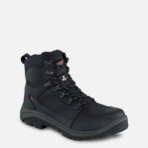 Red Wing 6-inch Side-Zip, Waterproof, CSA Safety Toe Boot Black-Beluga | NWKMUJ-913