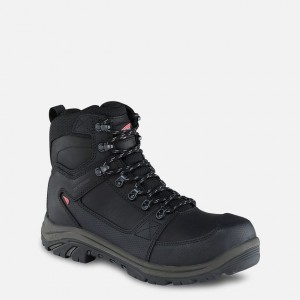 Red Wing 6-inch Side-Zip Waterproof Safety Toe Boot Black-Gray | BTLCJD-065
