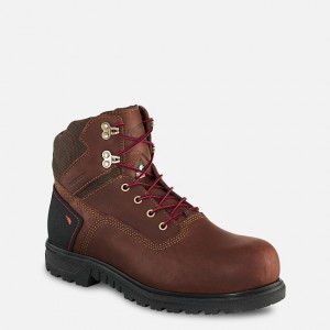 Red Wing 6-inch Waterproof CSA Safety Toe Boot Black-Gray | GXMNQL-071