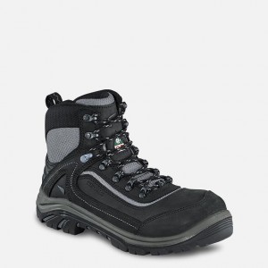 Red Wing 6-inch Waterproof CSA Safety Toe Hiker Boot Black-Gray | DLRSGP-913