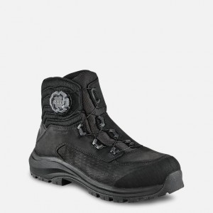 Red Wing 6-inch Waterproof, CSA Safety Toe Boot Black-Tan Fleck | VLXZAK-517