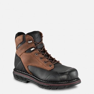 Red Wing 6-inch Waterproof Safety Toe Boot Schwarz | NFQTOL-902
