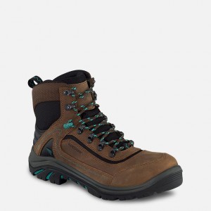 Red Wing 6-inch Waterproof Safety Toe Boot Black-Turquoise | EBVNZO-645