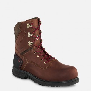 Red Wing 8-inch Waterproof CSA Safety Toe Boot Black-Gray | KRGWAL-049