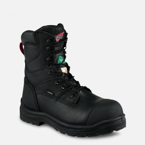 Red Wing 8-inch Waterproof CSA Safety Toe Boot Schwarz | OHKTPX-710