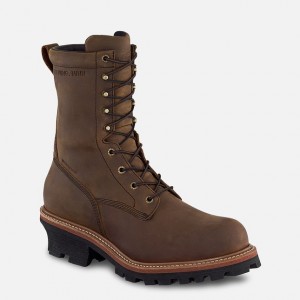 Red Wing 9-inch Waterproof, Safety Toe Logger Boot Schwarz | ZJCQIA-349