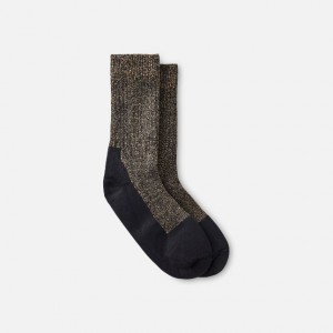 Red Wing Deep Toe-Capped Crew Sock in Black | KMDCWF-624