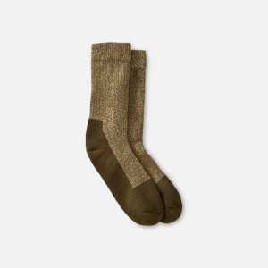 Red Wing Deep Toe-Capped Crew Sock in Olive | HSRCWJ-517