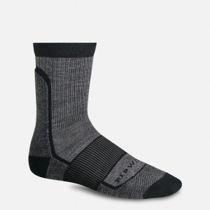 Red Wing Merino Wool Blend Crew Sock in Black | TPNMWF-467