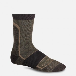 Red Wing Merino Wool Blend Crew Sock in Brown | EJVMBF-061