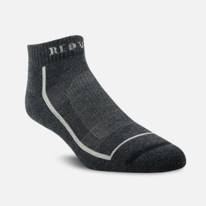 Red Wing Merino Wool Blend Quarter Crew Sock in Black | JVZEHW-647