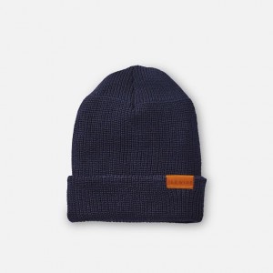 Red Wing Merino Wool Knit Hat in Navy | BPRGYZ-134