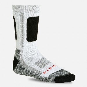 Red Wing Performance Crew Sock in White | JCTOBD-504