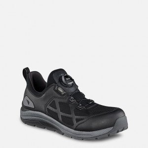 Red Wing Safety Toe Athletic Work Shoe Black-Charcoal | CJHMTL-459