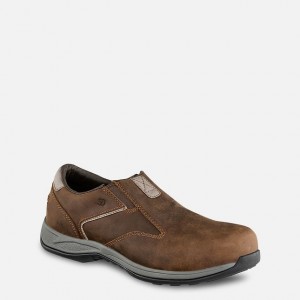 Red Wing Safety Toe Slip-On Schwarz | SIZJHP-801