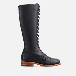 Red Wing Tall Boot in Black Boundary Leather | WKZRXH-970